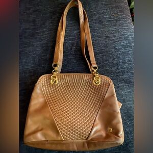 Brown quilted BALLY bag.